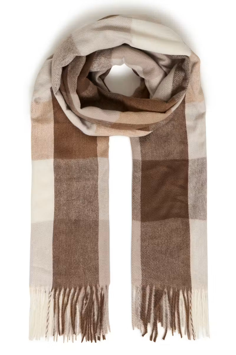 Check square scarf