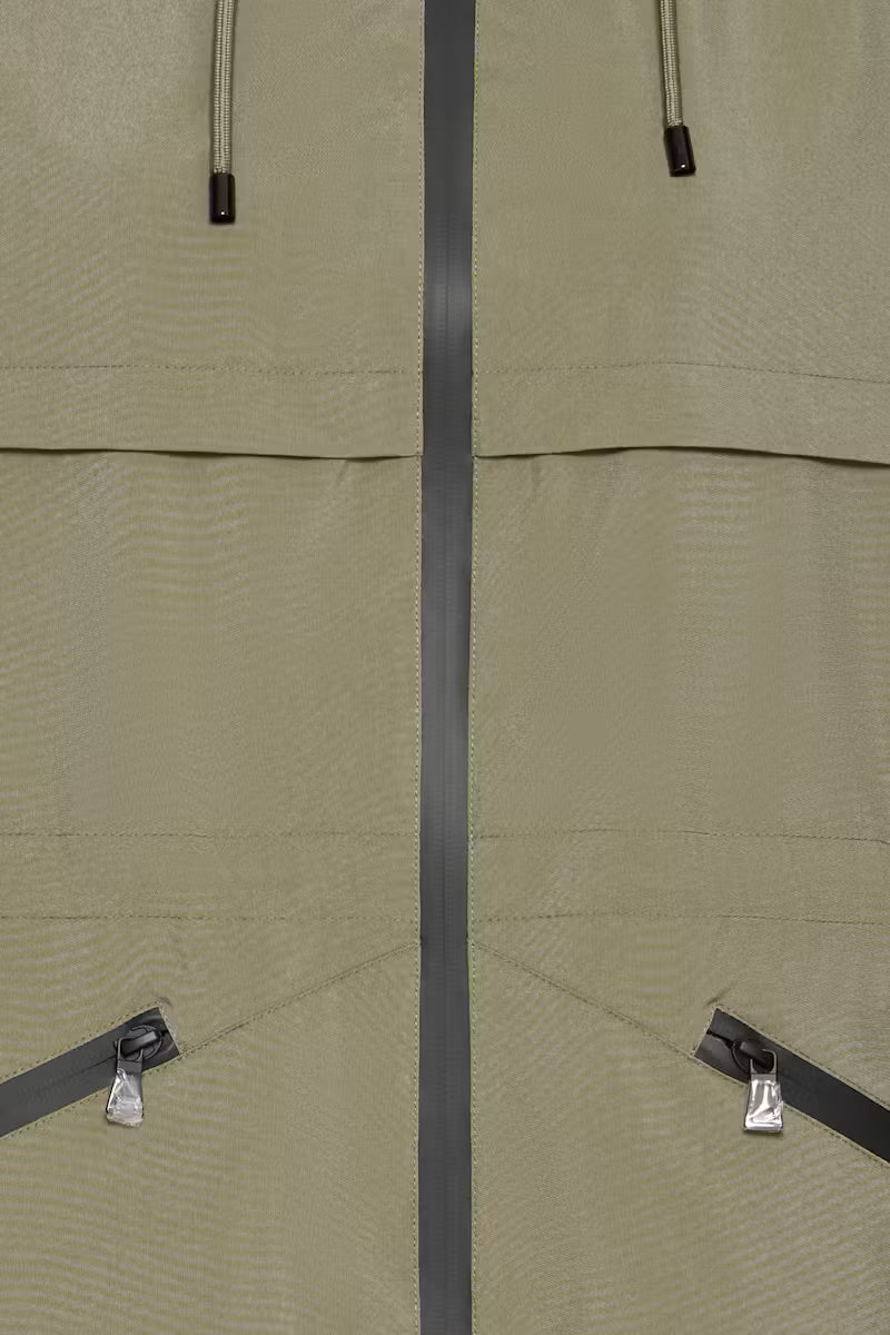 Fransa Olive green rain jacket
