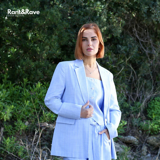 Bo blazer in sky blue