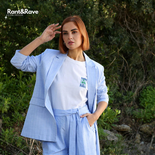 Bo blazer in sky blue