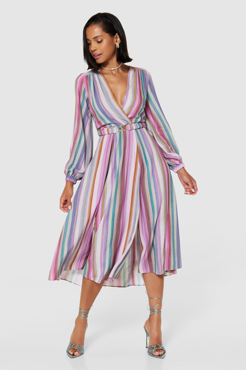 Closet London Pink Stripe Wrap