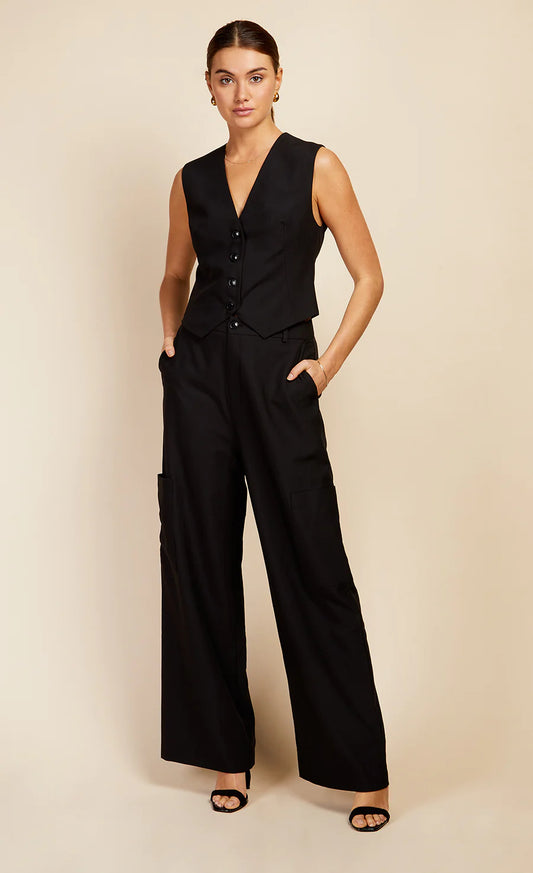 Black Cargo Trousers By Vouge Williams