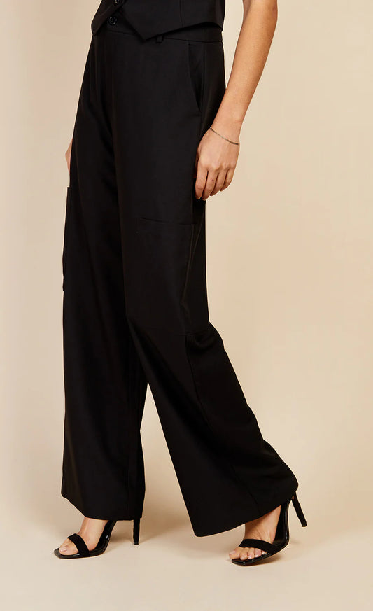Black Cargo Trousers By Vouge Williams