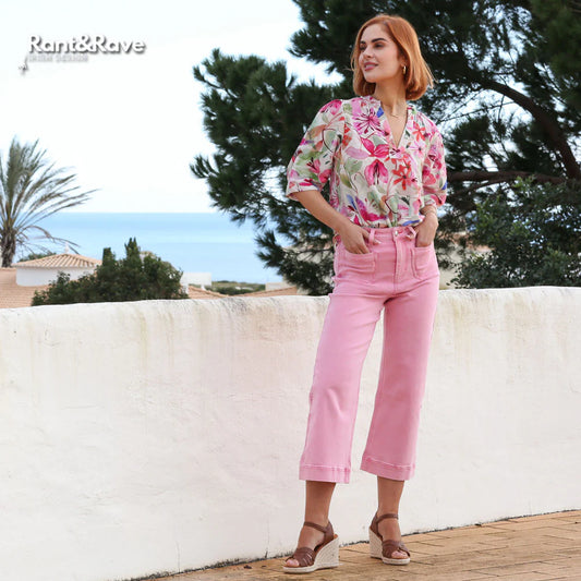 Rant and rave Pink east top