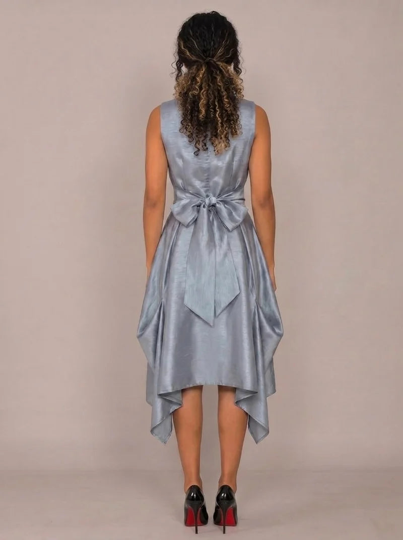 Silver drape Jolaby dress