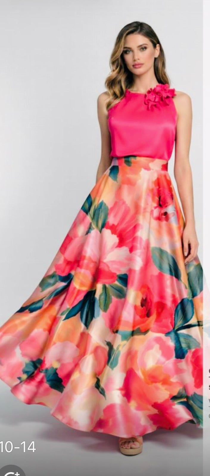 Full skirt and top outfit