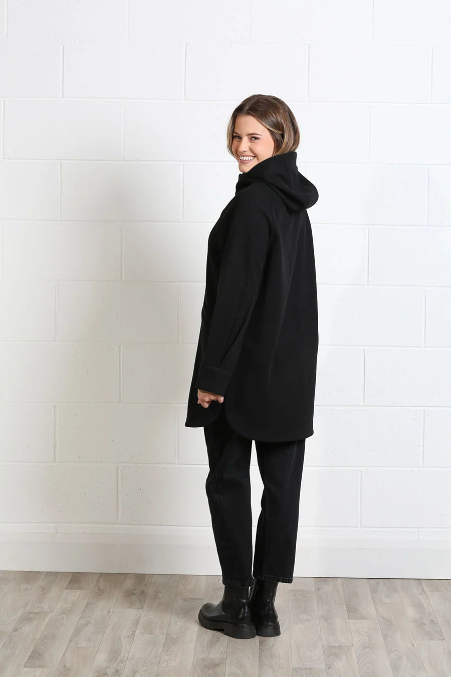 Rant and Rave Joanna Coat Black