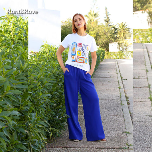 Blue Josie trousers regular size