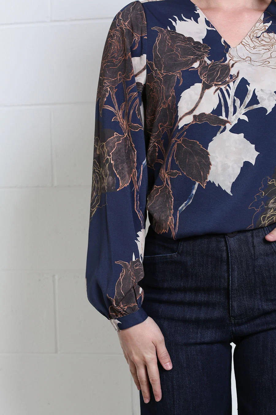 Rant & Rave Mia Blouse Blue floral blouse