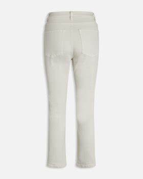 White boyfriend high-waist Jeans