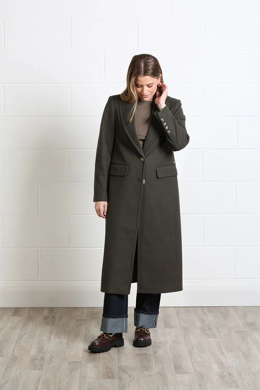 Rant and Rave Olivia Coat Deep Moss