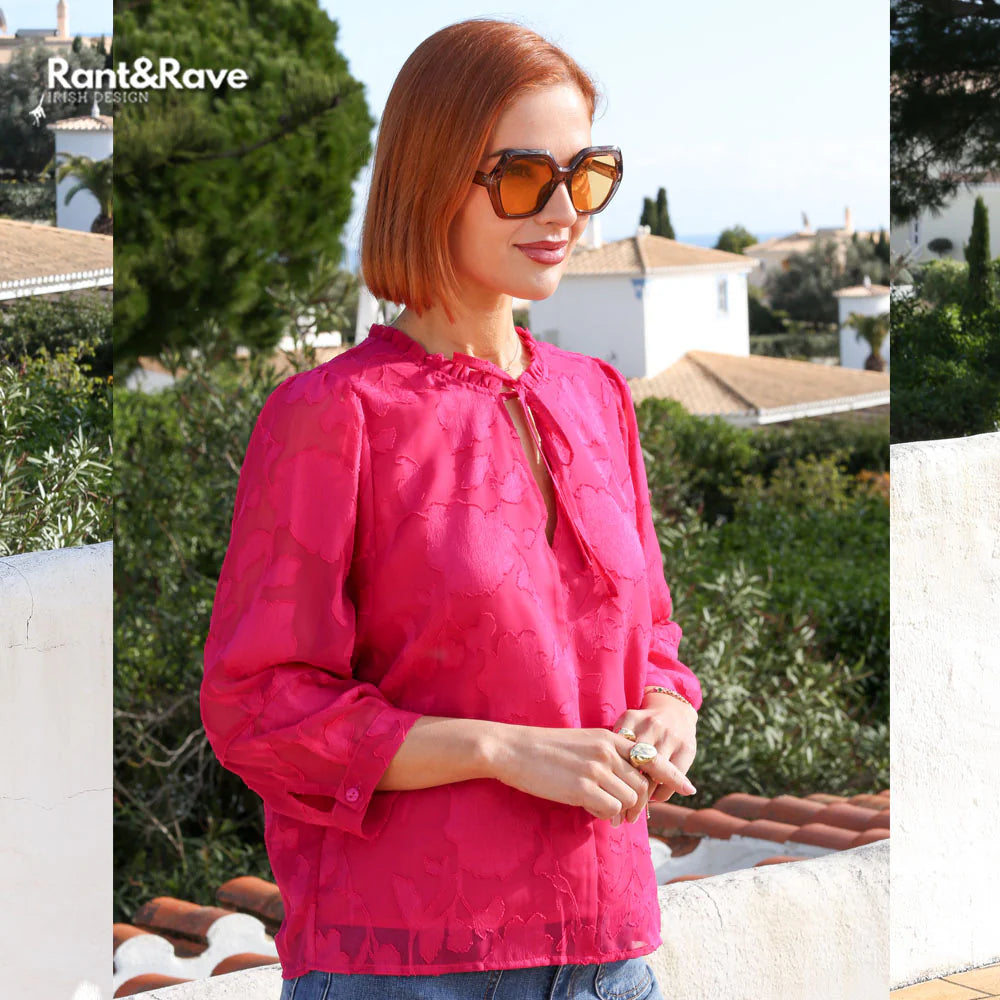 Rant and Rave primrose top cerise