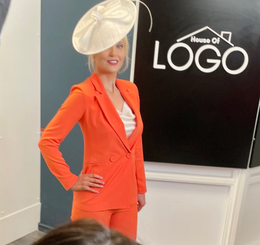 Pia B Concept Suit Blazer - Orange