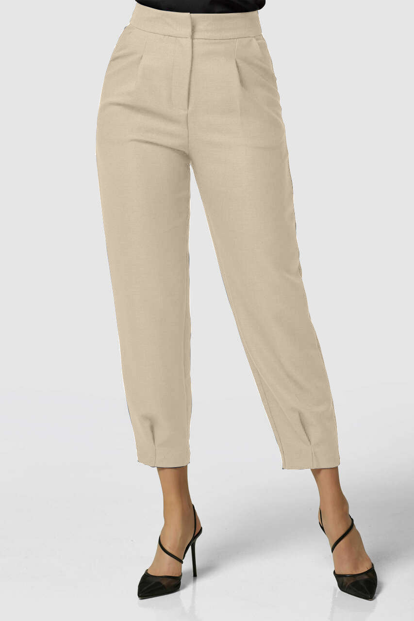 CLOSET LONDON STONE HIGH WAIST TROUSERS