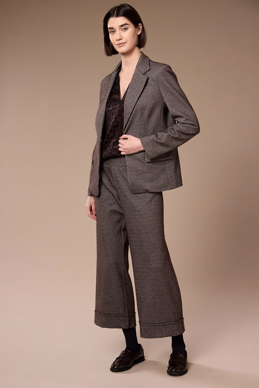 Peruzzi Mini Houndstooth trousers
