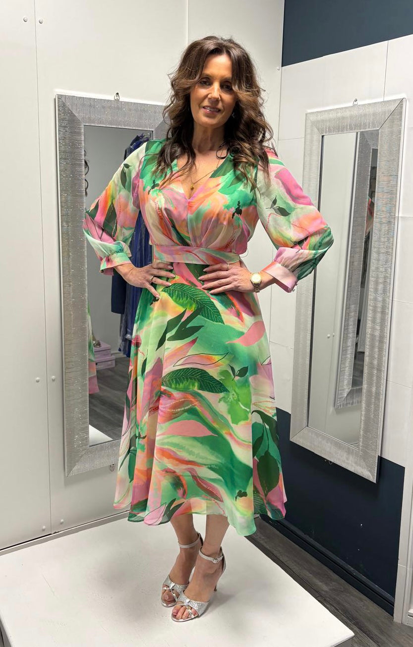 Floral v neck Moncha dress