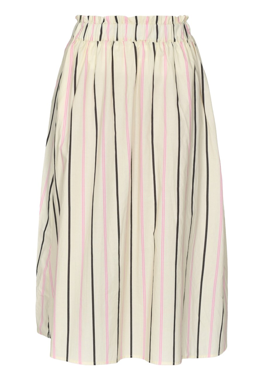 Danish cream & pink long skirt