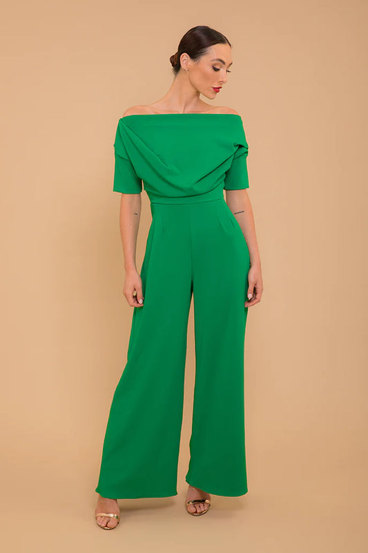 ATOM LIMA CREPE JUMPSUIT GREEN