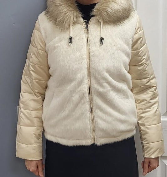 FUR PUFFA JACKET (REVERSABLE)