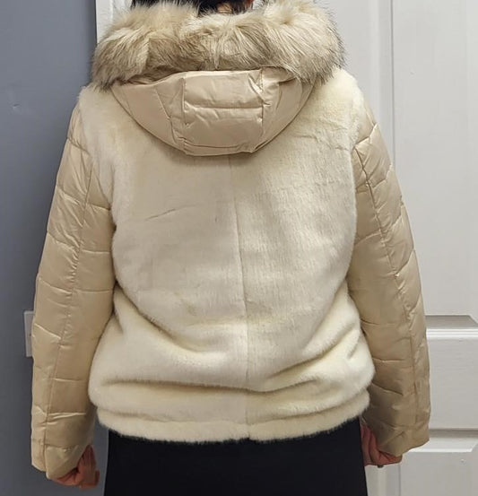FUR PUFFA JACKET (REVERSABLE)