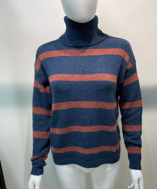 Pia B blue stripe jumper