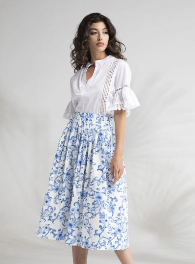 Le Sarte De Sol China Floral Skirt