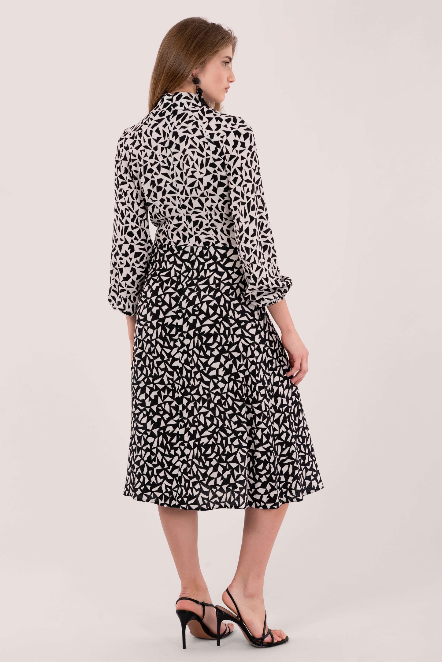 Closet London Twist Neck A-Line Dress