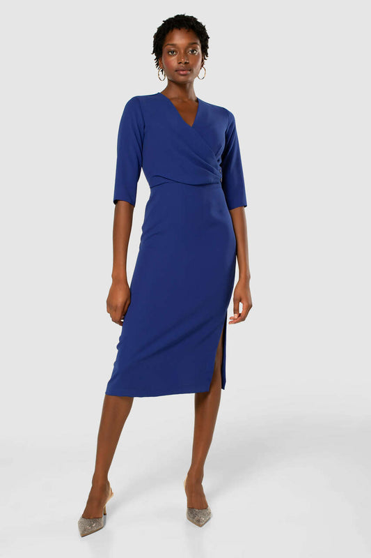 Closet London Royal Blue Pencil Dress