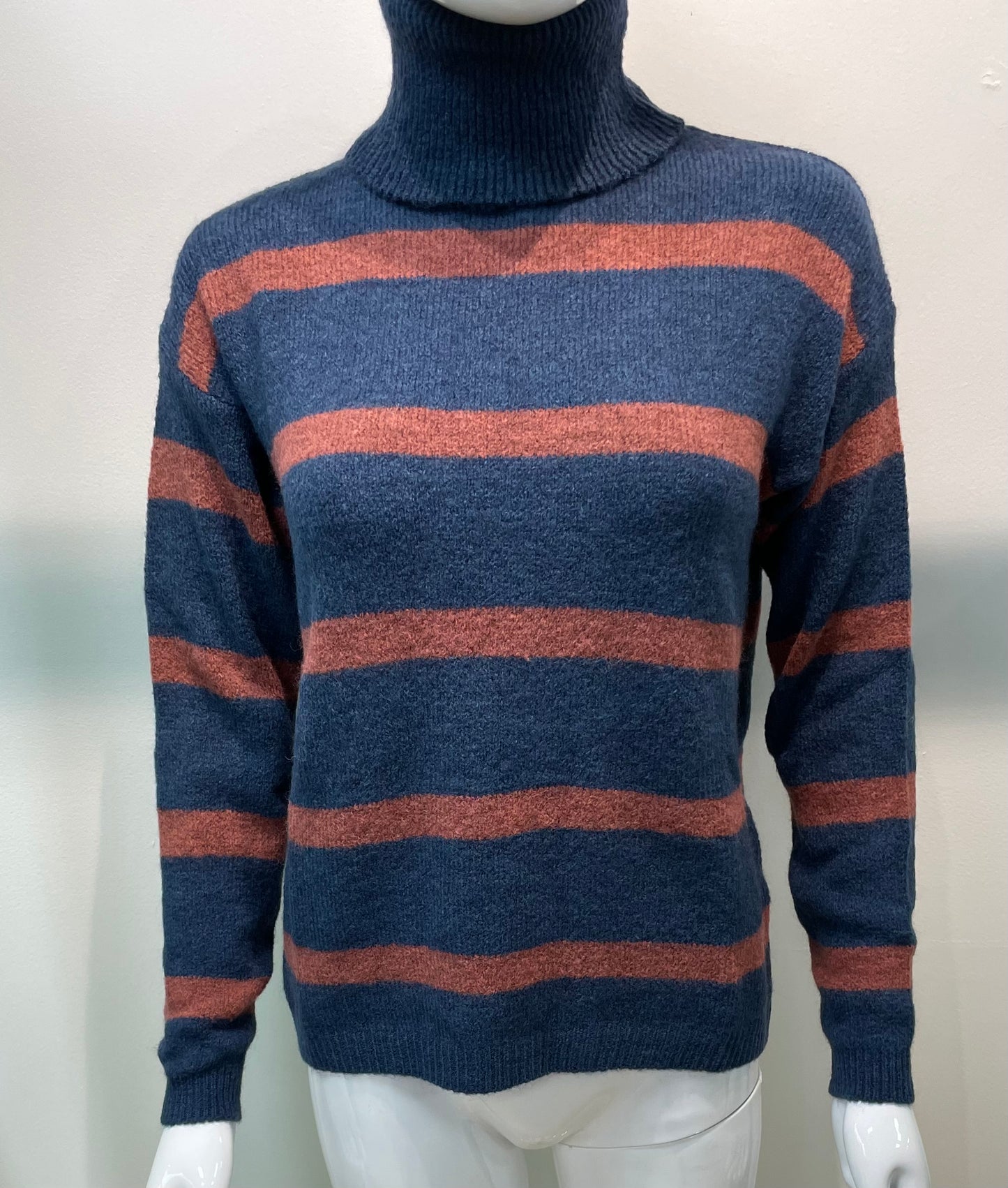Pia B blue stripe jumper