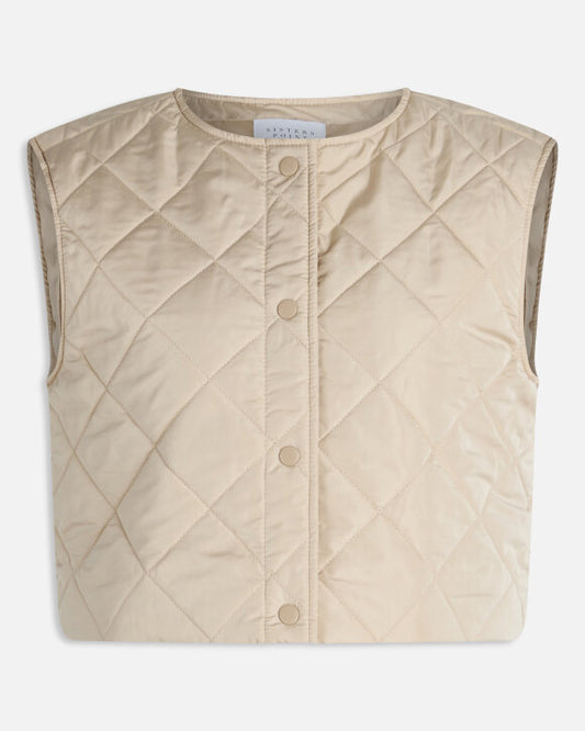 SISTERS POINT PUFFA VEST JACKET DAISY-VE