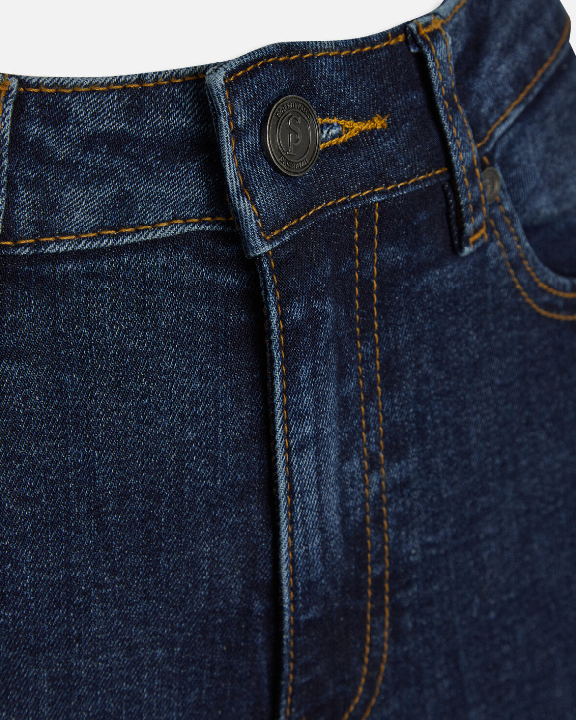 Pia B Slim Leg Mid Denim Jeans